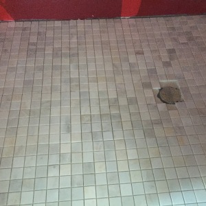 Master shower flooring replaced and installed.